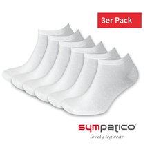 Sympatico skarpetki sportowe Basic Line (bawełna) białe - 3 pary
