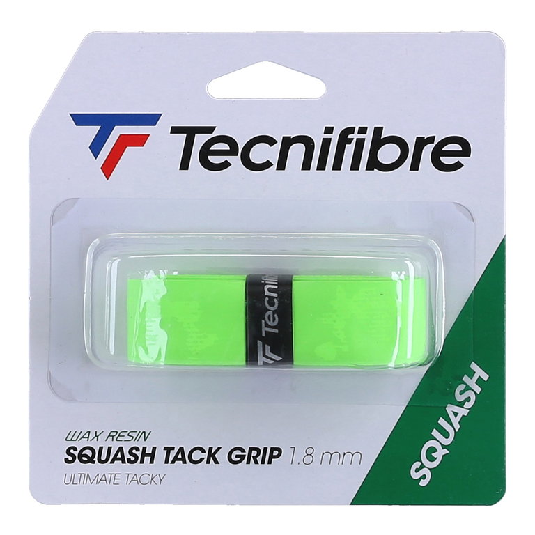 Tecnifibre Squash Tacky Grip Basisband (klejący uchwyt z woskiem) zielony - 1 sztuka