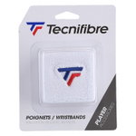 Tecnifibre Schweissband Logo weiss 2er