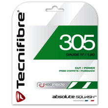 Besaitung mit Squashsaite Tecnifibre 305 grün