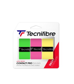 Tecnifibre Overgrip Contact Pro 0.6mm (Grip) assorted 3 pack