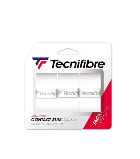 Tecnifibre Overgrip Contact Slim 0.4mm (dünn) weiss 3er