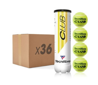 Tecnifibre Tennis Balls Club X D-Core Box of 36 x 4 balls