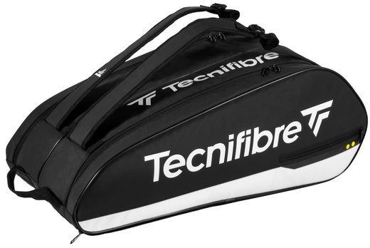Tecnifibre Squash-Racketbag Tour Endurance Neo (Schlägertasche, 2 Hauptfächer, Schuhfach) 2026 schwarz 12er
