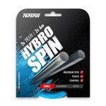 Topspin struna tenisowa Hybro Spin (trwałość + spin) czarna/niebieska zestaw 2x6m