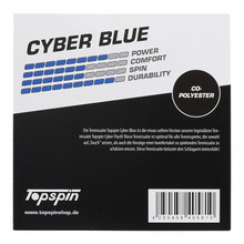 Topspin Sznur tenisowy Cyber Blue (Trwałość+Dotyk) niebieski 12m Zestaw