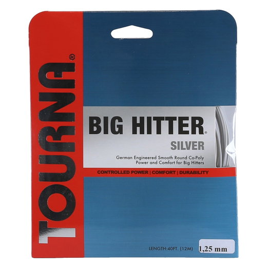Tourna Tennissaite Big Hitter Silver silber 12m Set