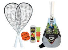 Talbot Torro Speedbadminton Set Speed 7700 LED (2xRackets, 5xBalls, Lines, 1xBag)