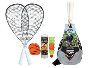 Talbot Torro Speedbadminton Set Speed 7700 LED (2xRackets, 5xBalls, Lines, 1xBag)
