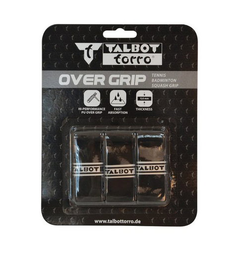 Talbot Torro Overgrip Griffband 0.6mm schwarz 3er