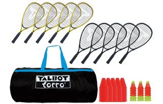 Talbot Torro School Set Speedbadminton 4000 (10x rackets, 18x balls, 40x court markers, bag)