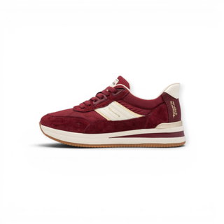 Tamaris Wide Fit Sneaker (Leather/Textile/Synthetic) 8-83703-47 cranberry red Ladies