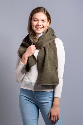 Tatonka Strickschal Lakho Scarf bark grün 25x200cm - 1 Stück