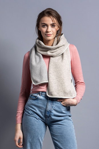 Tatonka Strickschal Lakho Scarf hellgrau 25x200cm - 1 Stück