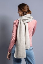 Tatonka Strickschal Lakho Scarf hellgrau 25x200cm - 1 Stück