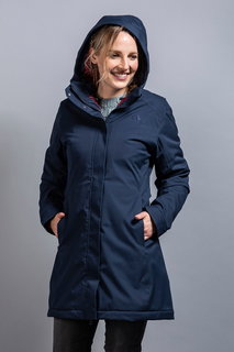 Tatonka Winter Coat Stir Hooded Coat (waterproof, windproof, breathable) dark blue Women