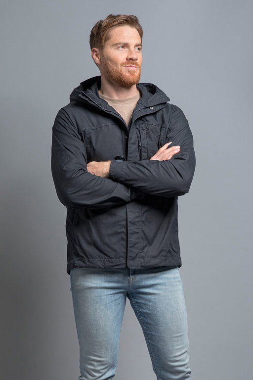 Tatonka Transition Jacket Jesper Hooded in Dark Blue for Men