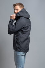 Tatonka Übergangsjacke Jesper Hooded aus Baumwollmischgewebe dunkelblau Herren