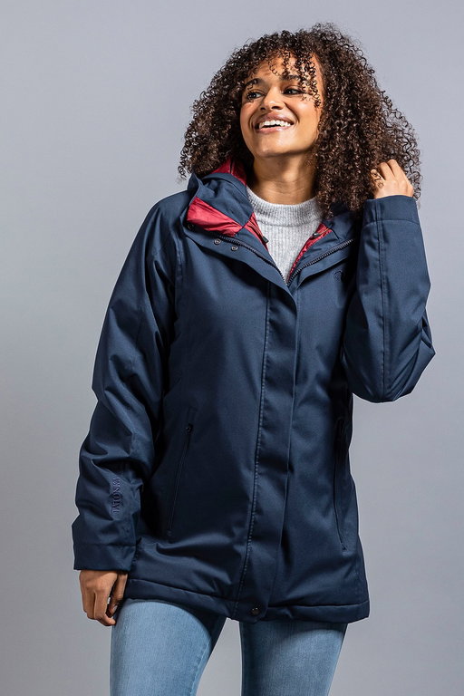 Tatonka Winter Jacket Stir Hooded (waterproof, windproof, breathable) dark blue Women