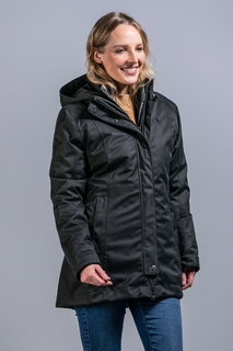 Tatonka All-Season Short Coat Naika 3in1 Coat (waterproof and windproof, removable inner coat) black Women