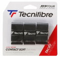 Tecnifibre Overgrip Contact Soft 0.6mm (Griffigkeit) schwarz 3er