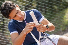 Tecnifibre Overgrip Players Pro Feel 0.6mm (absorpcja potu) biały - 12 sztuk w woreczku