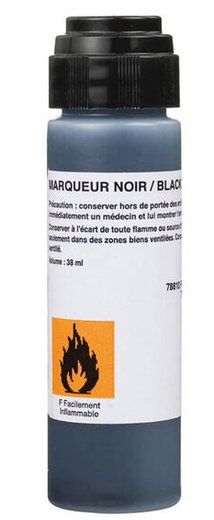 Tecnifibre Saitenstift für Logo-Beschriftung - Flasche 38ml schwarz
