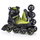 Tempish Inline Skates Fitness Wox (Rollen: 84mm/85A, Kugellager: ABEC 7) schwarz/grün Herren