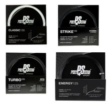 Polystar Tennissaite TESTPAKET aus Classic/Strike/Turbo/Energy weiss/schwarz 4x12m Set
