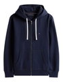 Tommy Hilfiger Kapuzenpullover Full Zip Fleece-Hoodie (Baumwollmix) navyblau Herren
