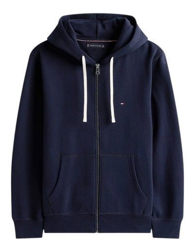 Tommy Hilfiger Kapuzenpullover Full Zip Fleece-Hoodie (Baumwollmix) navyblau Herren