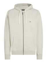 Tommy Hilfiger Kapuzenpullover Full Zip Fleece-Hoodie (Baumwollmix) oat milchweiss Herren