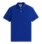 Tommy Hilfiger Freizeit-Polo 1985 Regular Fit Pique (Baumwolle) blau Herren