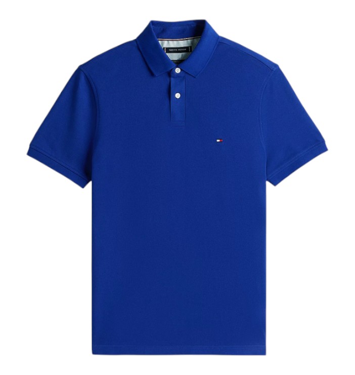 Tommy Hilfiger Freizeit-Polo 1985 Regular Fit Pique (Baumwolle) blau Herren
