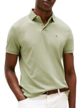Tommy Hilfiger Freizeit-Polo 1985 Regular Fit Pique (Baumwolle) sagegrün Herren