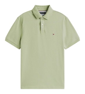 Tommy Hilfiger Freizeit-Polo 1985 Regular Fit Pique (Baumwolle) sagegrün Herren