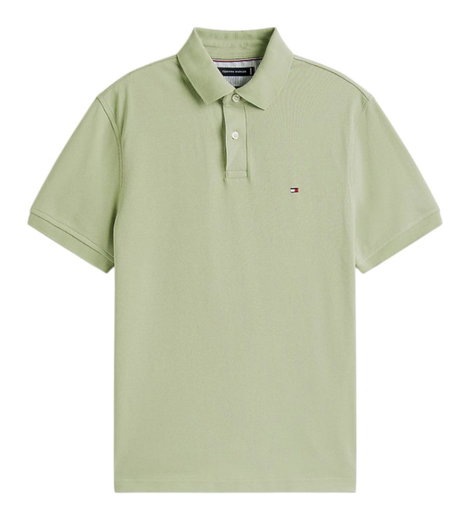 Tommy Hilfiger Freizeit-Polo 1985 Regular Fit Pique (Baumwolle) sagegrün Herren