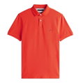 Tommy Hilfiger Freizeit-Polo 1985 Regular Fit Pique (Baumwolle) orangerot Herren