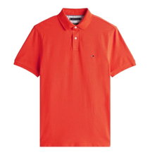 Tommy Hilfiger Freizeit-Polo 1985 Regular Fit Pique (Baumwolle) orangerot Herren