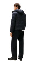 Tommy Hilfiger Winter-Steppjacke Mid Weight Hooded (warm, mit Kapuze) dunkelblau Herren