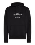 Tommy Hilfiger Kapuzenpullover Oval Graphic Hoodie (Baumwollmix) schwarz Herren