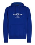 Tommy Hilfiger Kapuzenpullover Oval Graphic Hoodie (Baumwollmix) royalblau Herren