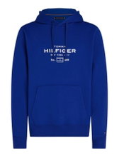 Tommy Hilfiger Kapuzenpullover Oval Graphic Hoodie (Baumwollmix) royalblau Herren