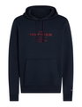 Tommy Hilfiger Kapuzenpullover Oval Graphic Hoodie (Baumwollmix) dunkelblau Herren