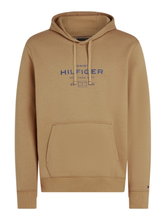 Tommy Hilfiger Kapuzenpullover Oval Graphic Hoodie (Baumwollmix) camelbraun Herren