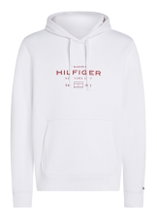 Tommy Hilfiger Kapuzenpullover Oval Graphic Hoodie (Baumwollmix) weiss Herren