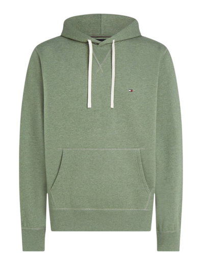 Tommy Hilfiger Kapuzenpullover Essential Seasonal Fleece-Hoodie (Baumwollmix) grün Herren