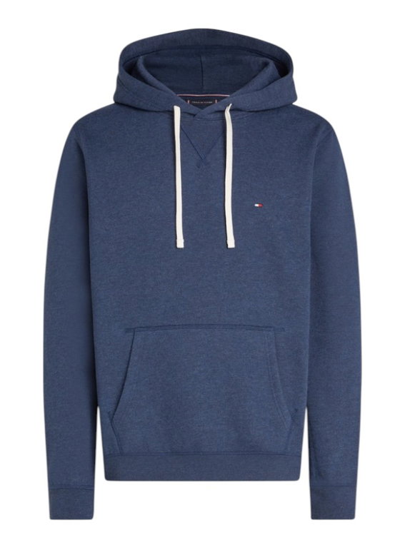 Tommy Hilfiger Bluza z kapturem Essential Seasonal Fleece (mieszanka bawełny) granatowa męska
