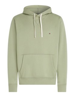 Tommy Hilfiger Kapuzenpullover Essential Seasonal Fleece-Hoodie (Baumwollmix) sagegrün Herren