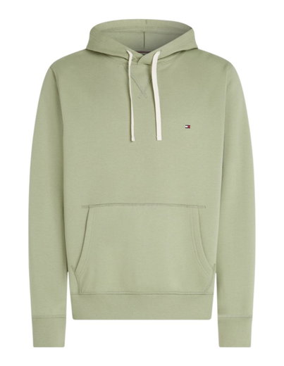 Tommy Hilfiger Kapuzenpullover Essential Seasonal Fleece-Hoodie (Baumwollmix) sagegrün Herren